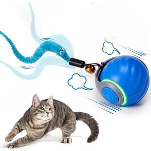 Speedy Tail 2.0 Interactive Cat Toy â€“ Smart Self-Rolling Cat Ball